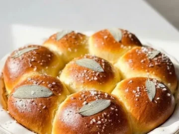 brown butter sage salted honey milk buns