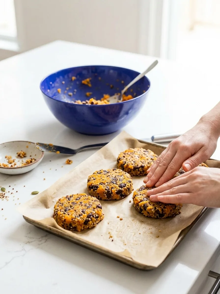 butternut squash black bean - Butternut Squash Black Bean Quinoa Burgers Recipe