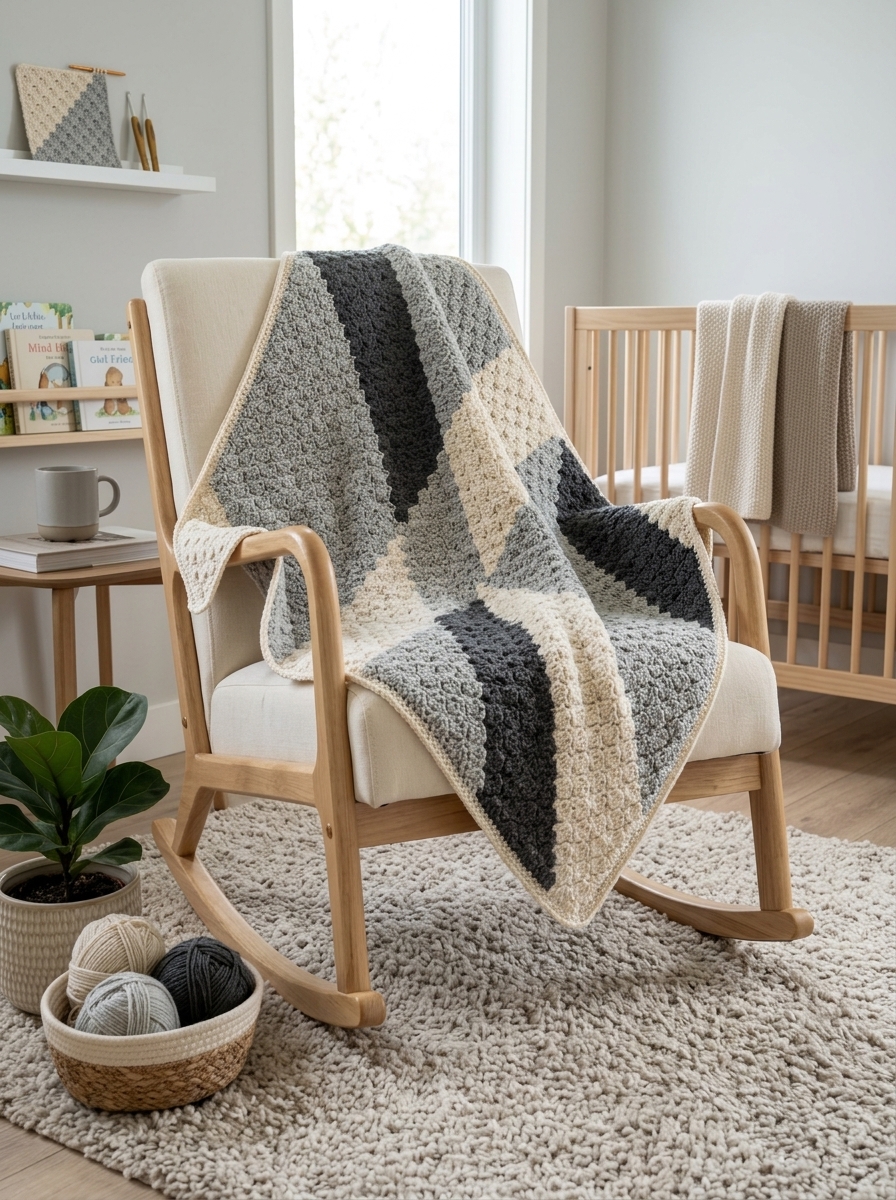 C2C Crochet Blanket Lifestyle Shot