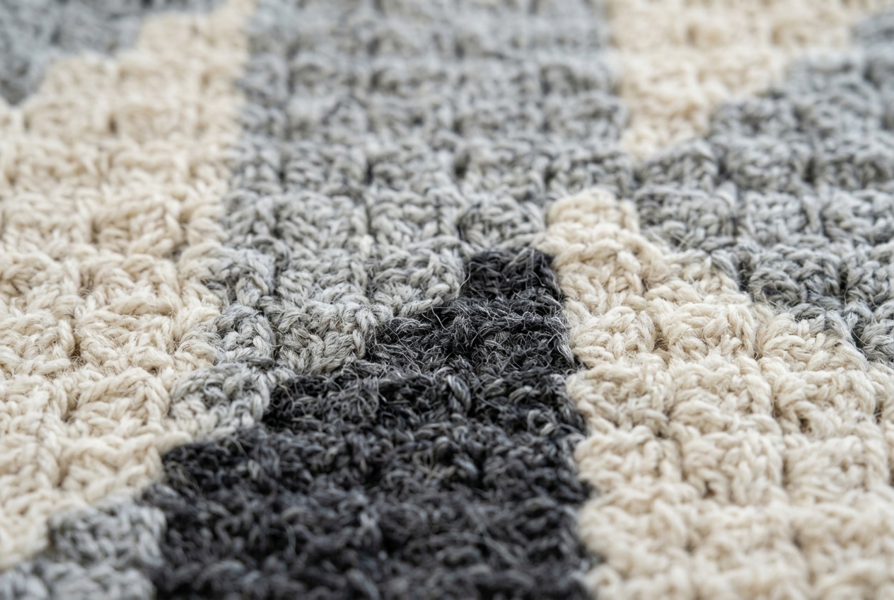 C2C Crochet Blanket Texture