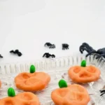 candy coated pretzel pumpkins