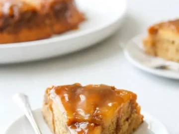 caramel apple upside down cake