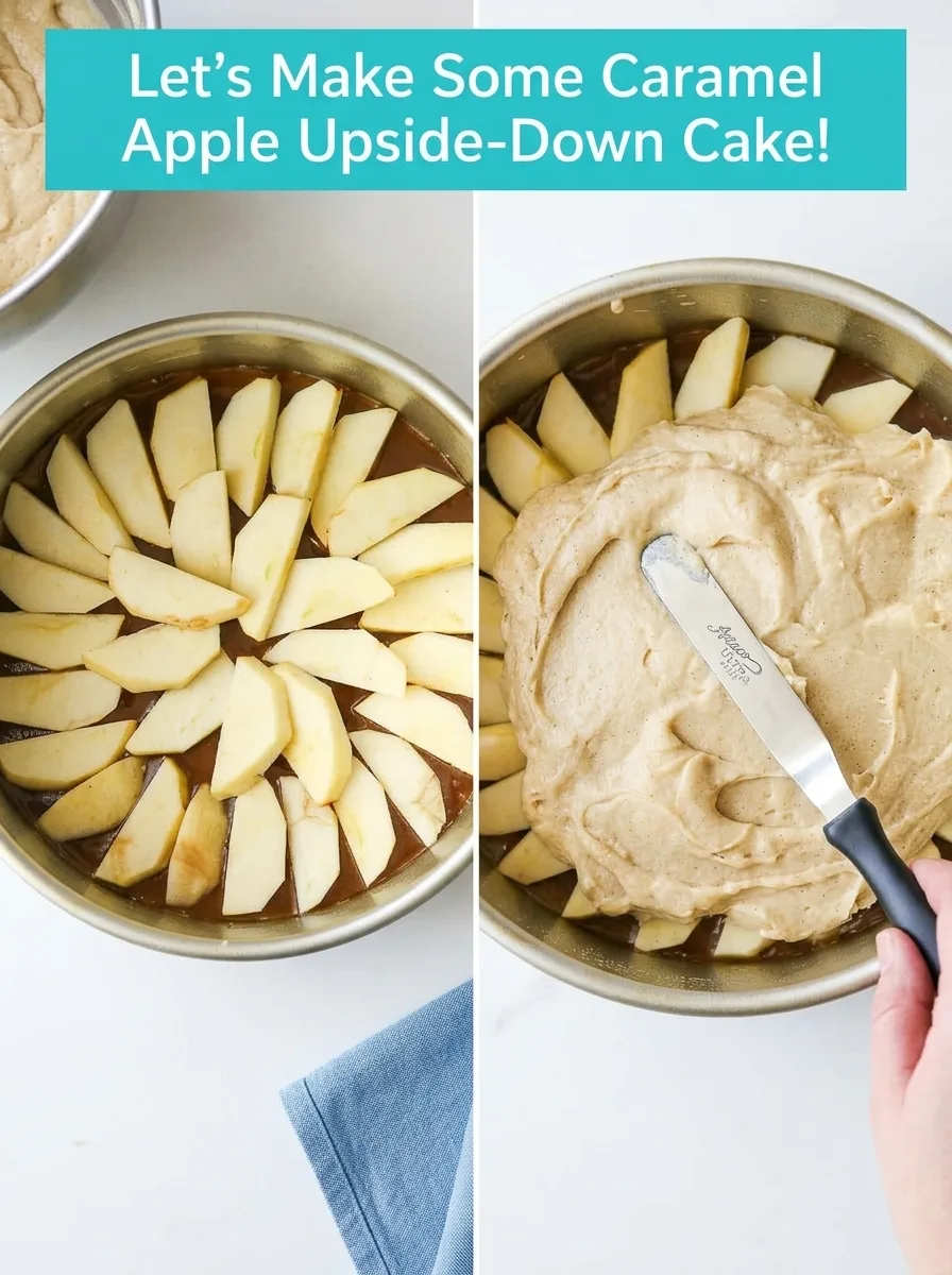 Caramel Apple Upside-Down Cake: A Cozy Autumn Delight