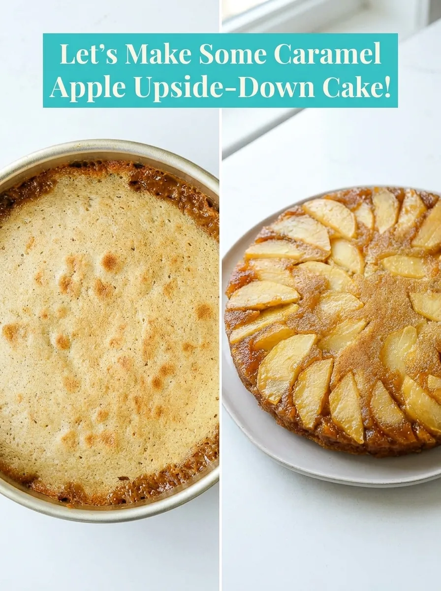 Caramel Apple Upside-Down Cake: A Cozy Autumn Delight