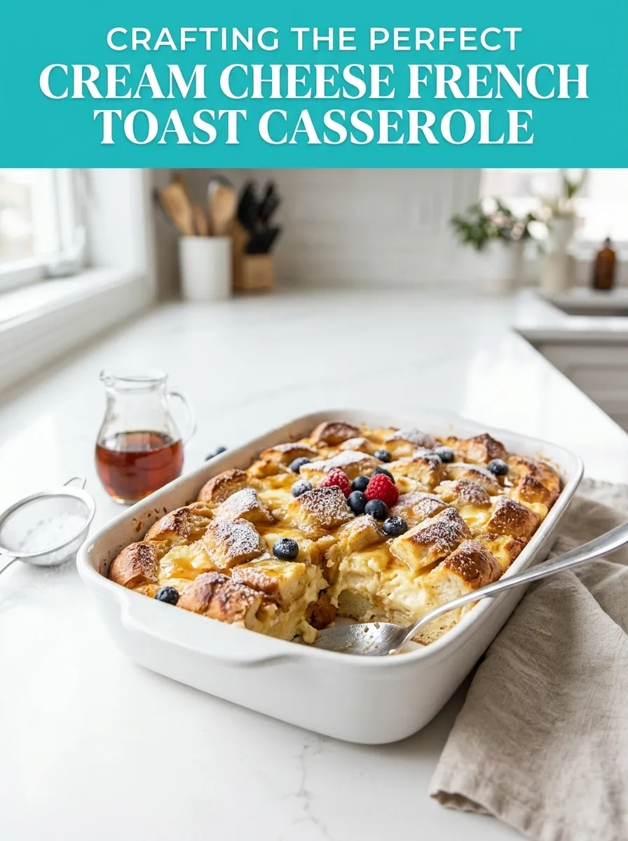 cream cheese french toast - Cream Cheese French Toast Casserole: A Cozy Delight