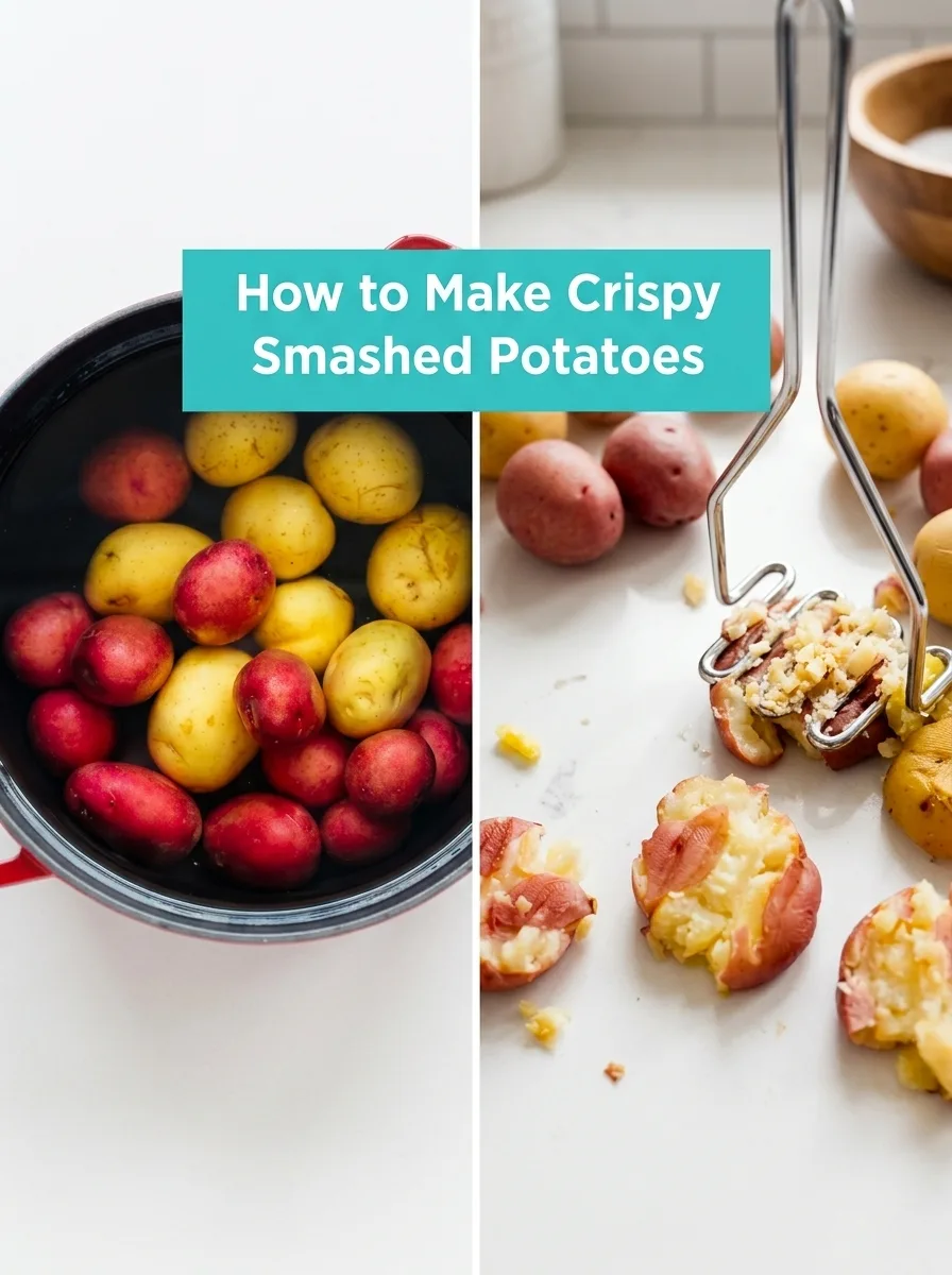 smashed potatoes - Crispy Smashed Potatoes: Golden, Fluffy Comfort Food