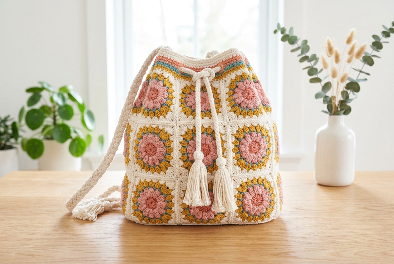 Crochet Backpack Hero Shot