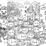 cute halloween coloring pages for kids