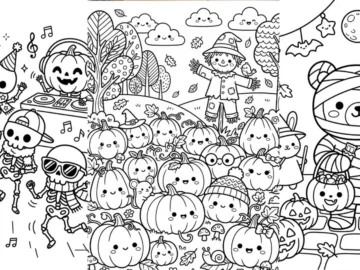 cute halloween coloring pages for kids