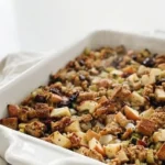 dairy free apple walnut stuffing