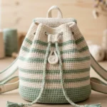 drawstring crochet mini backpack free pattern