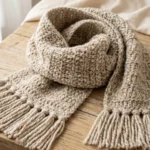 easy beginner cozy chunky crochet scarf free pattern video tutorial