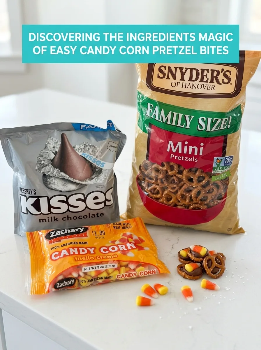 candy corn pretzel bites - Easy Candy Corn Pretzel Bites - Perfect Festive Treat