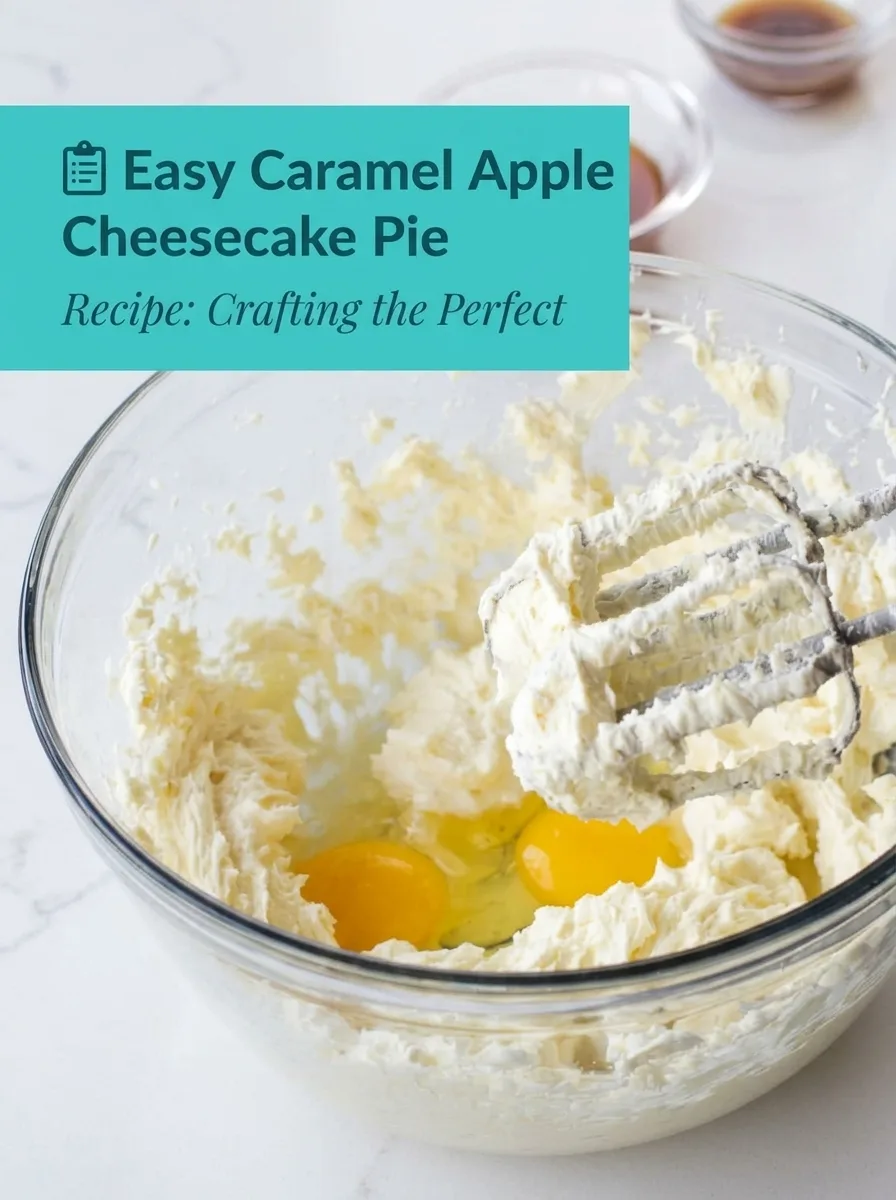 📋 Easy Caramel Apple Cheesecake Pie Recipe – Delicious Delight
