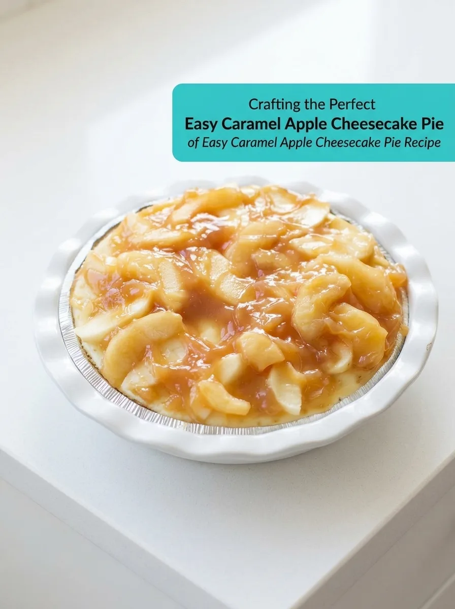 📋 Easy Caramel Apple Cheesecake Pie Recipe – Delicious Delight