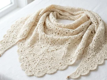 elegant dusty rose lace crochet wrap shawl free pattern