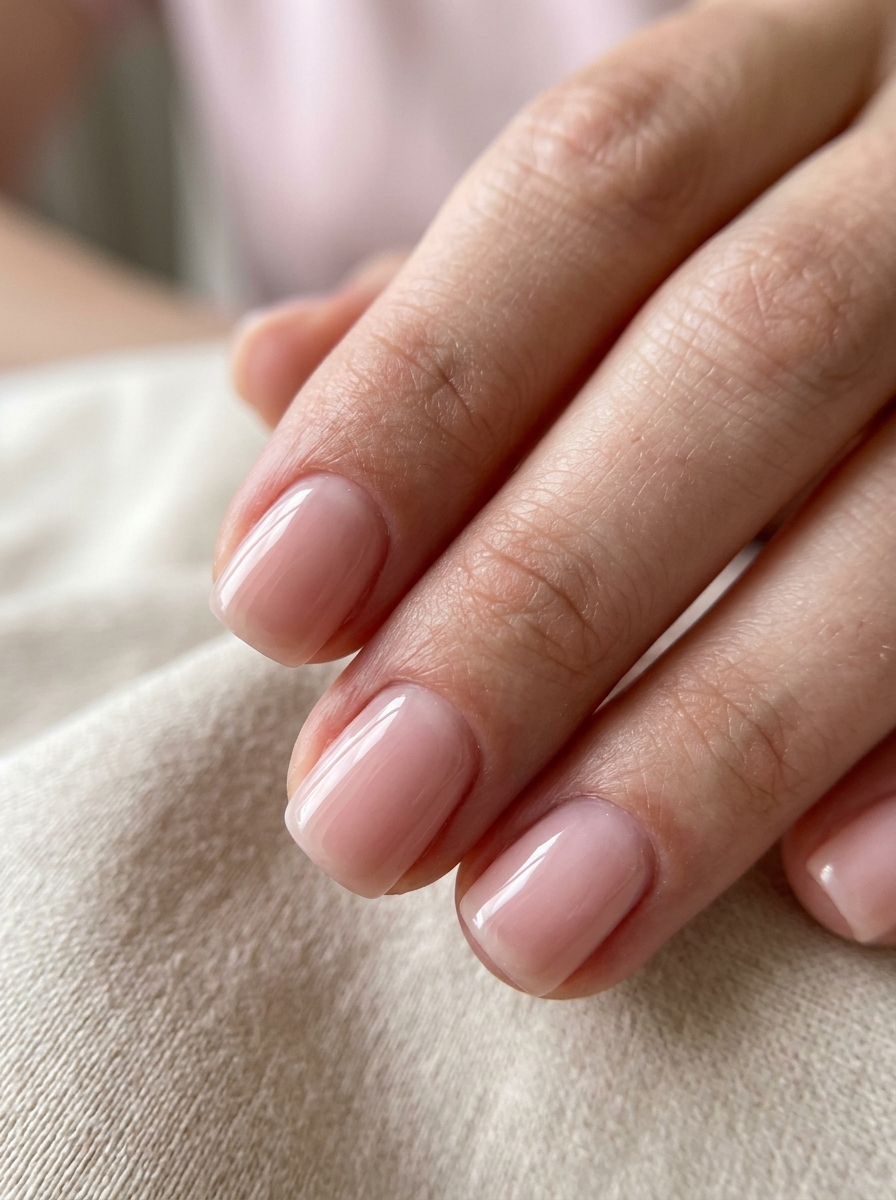 Sheer Cashmere Rose Jelly - elegant nude nails manicure design