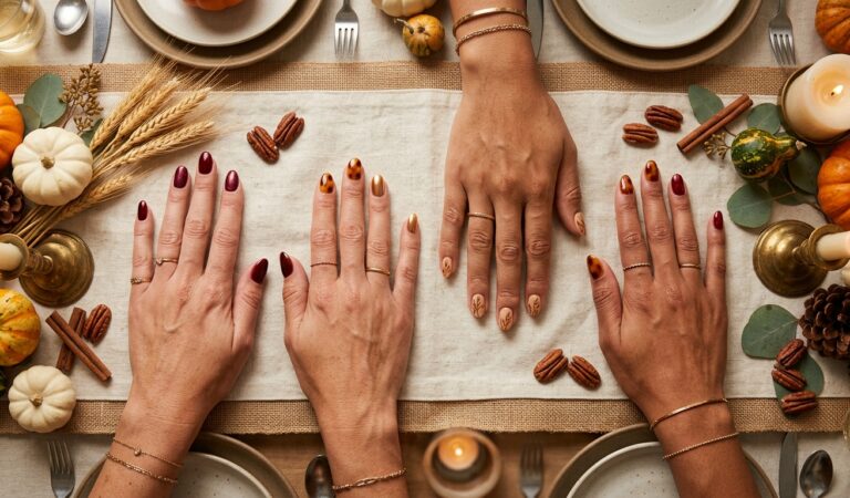 10+ Elegant Thanksgiving Nail Art Ideas That Go With Any Outfit