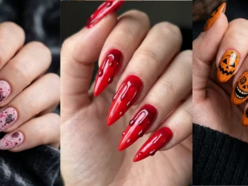 halloween acrylic nails 40 long dramatic designs for 2026