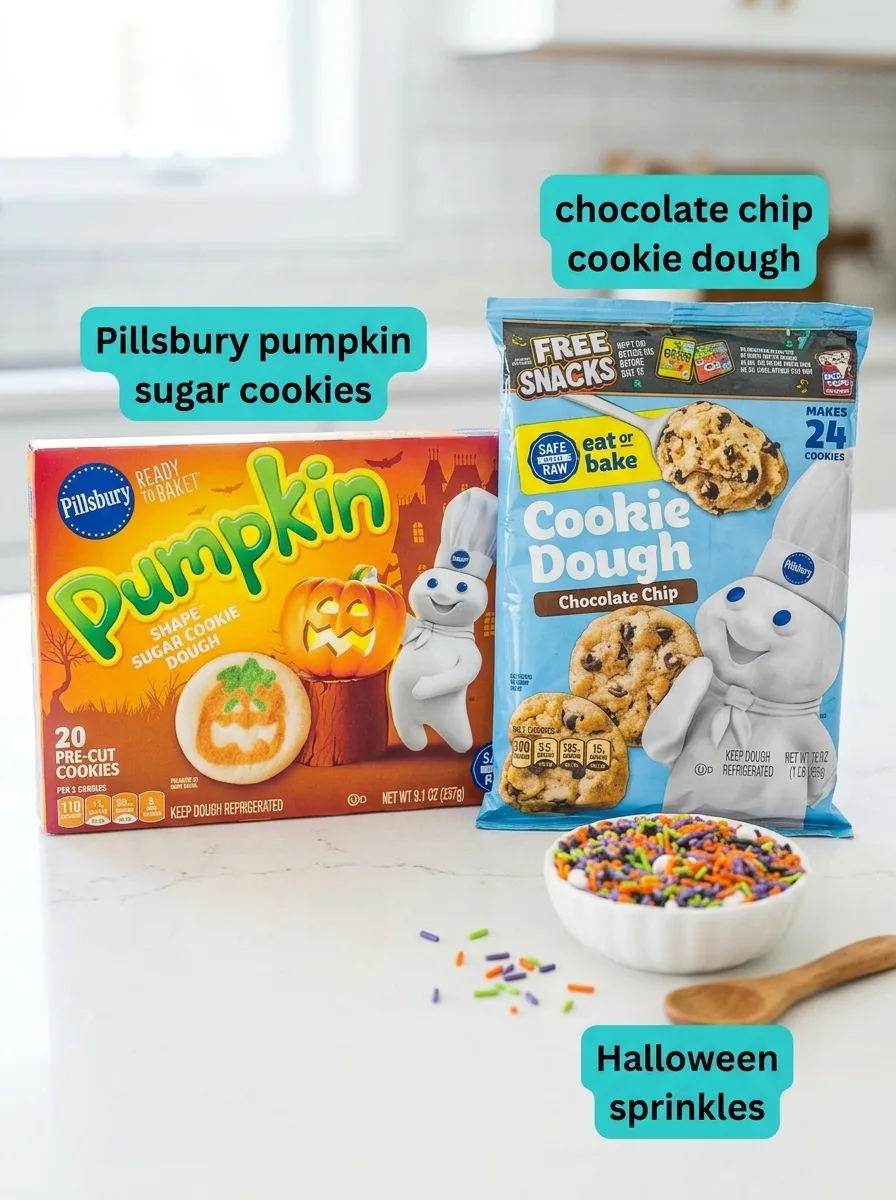 halloween chocolate chip cookies - Halloween Chocolate Chip Cookies - A Spooky Treat
