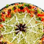halloween spider web dip