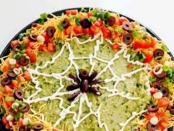 halloween spider web dip