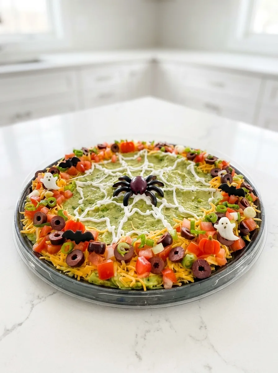 Halloween Spider Web Dip: A Spooky Delight