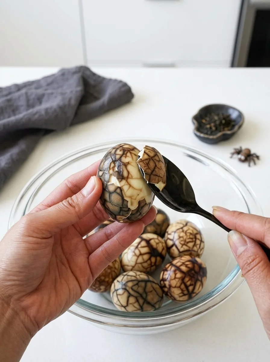 Halloween Spooky Deviled Tea Eggs: A Festive Treat