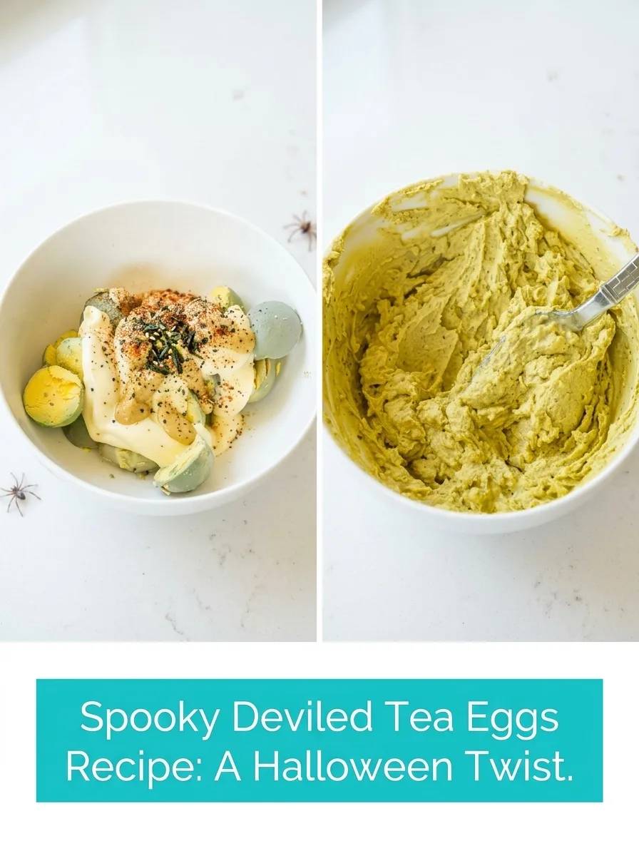 Halloween Spooky Deviled Tea Eggs: A Festive Treat