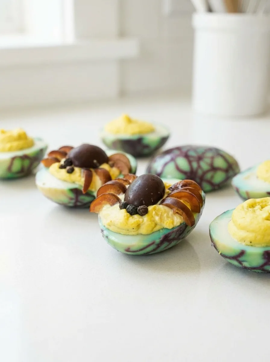 Halloween Spooky Deviled Tea Eggs: A Festive Treat