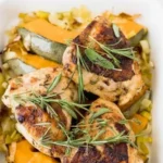 herb chicken with pumpkin