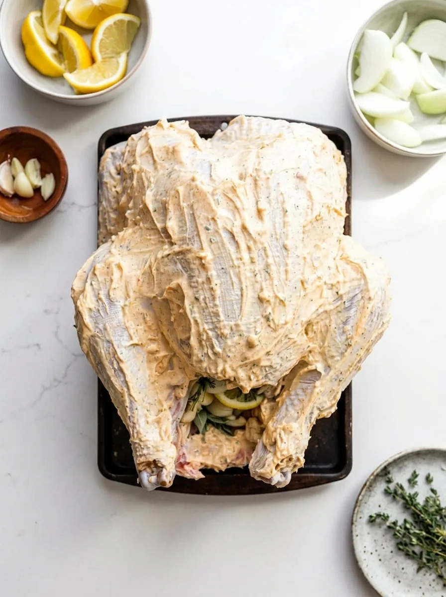 Mayonnaise Roasted Turkey Recipe – Juicy & Flavorful