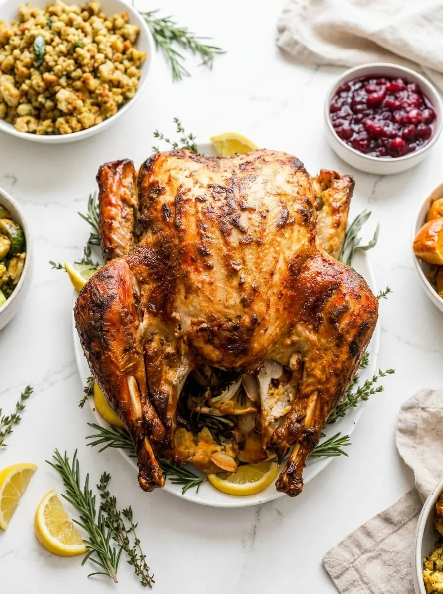 Mayonnaise Roasted Turkey Recipe – Juicy & Flavorful