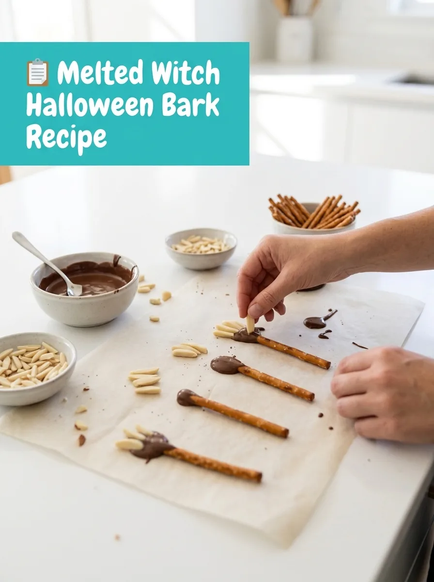📋 Melted Witch Halloween Bark Recipe – Spooktacular Treats