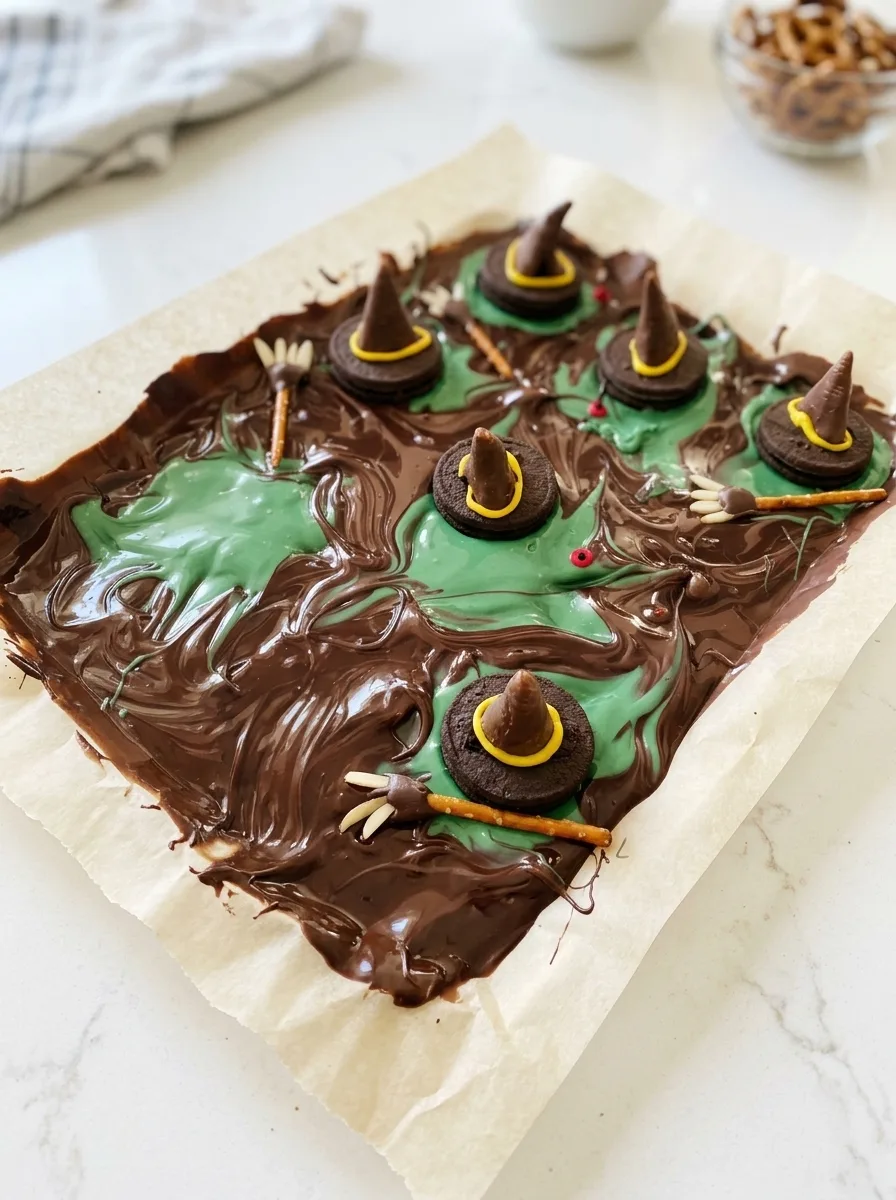 📋 Melted Witch Halloween Bark Recipe – Spooktacular Treats