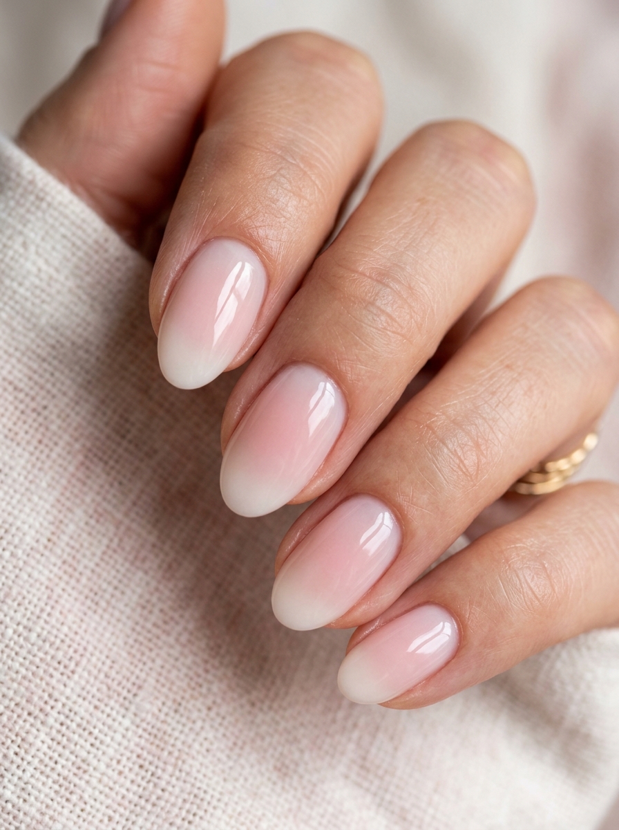 Strawberry Milk Blush Tint - milky white nails clean girl design