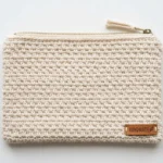 moss stitch zipper pouch free crochet pattern