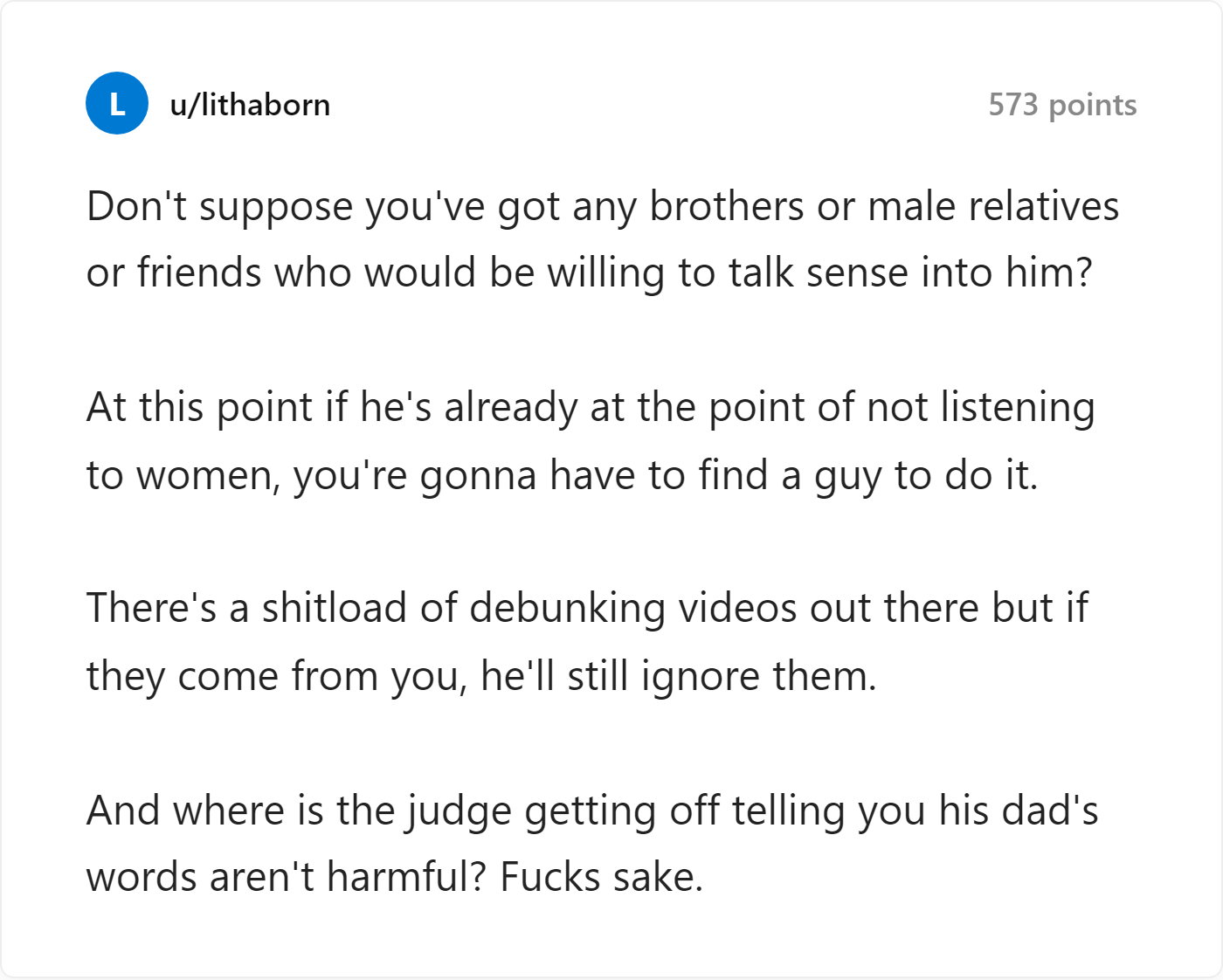 Reddit Comment