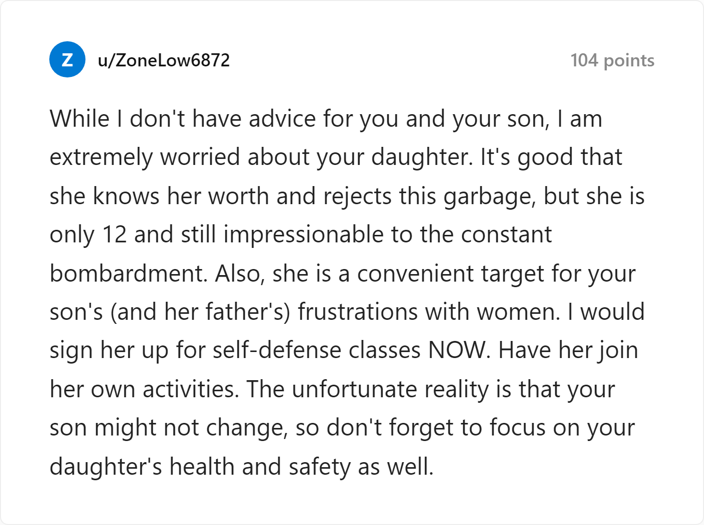 Reddit Comment