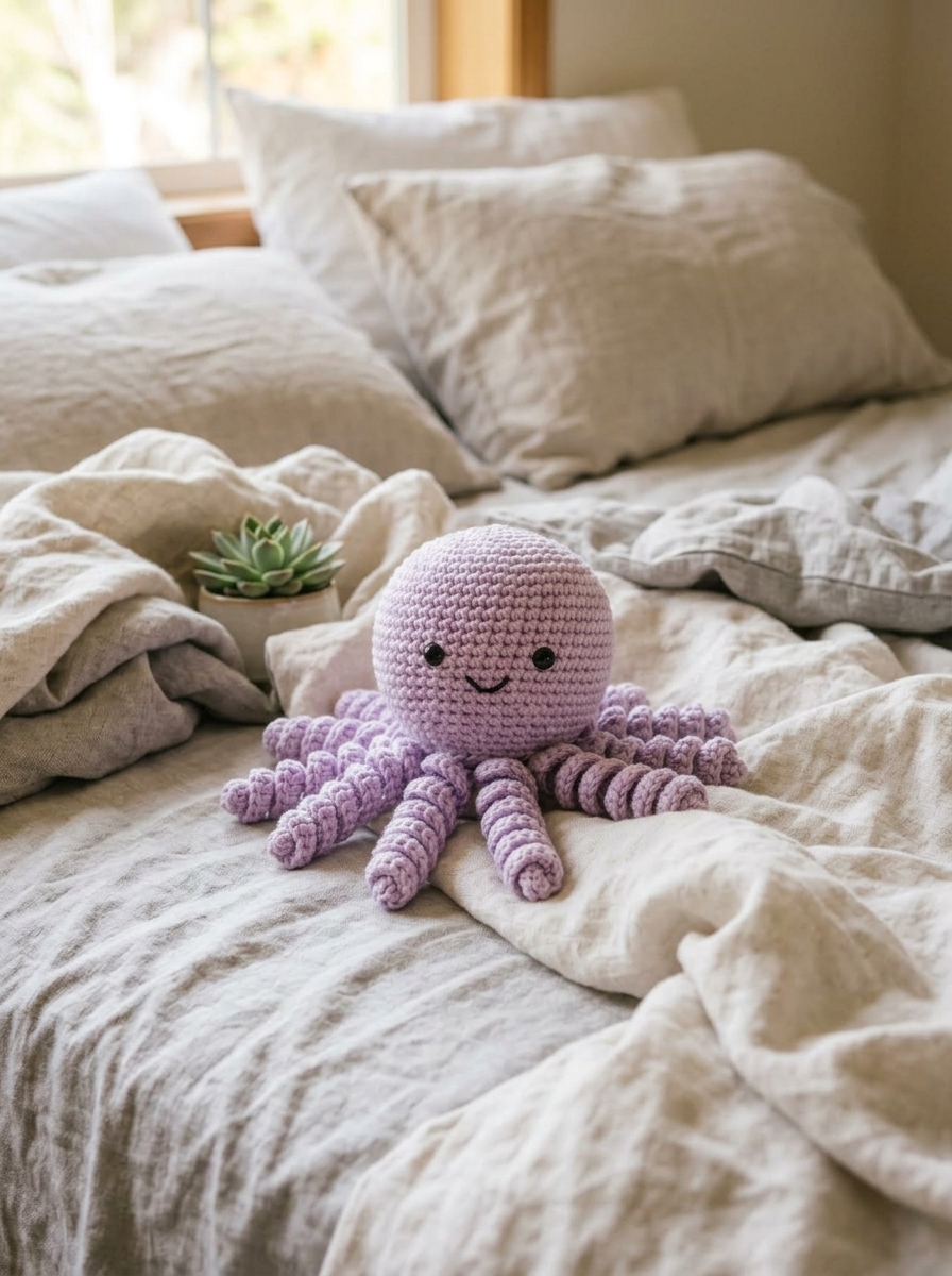 Lifestyle shot - amigurumi octopus pattern