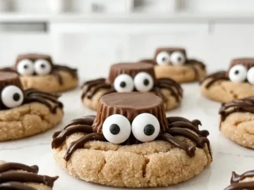 peanut butter spider cookies