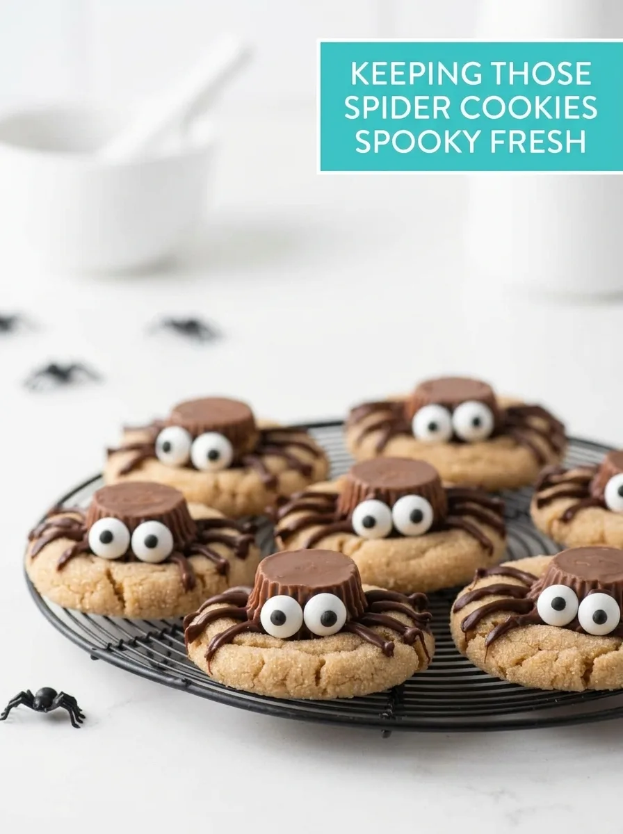 Peanut Butter Spider Cookies: Spooky Halloween Treats