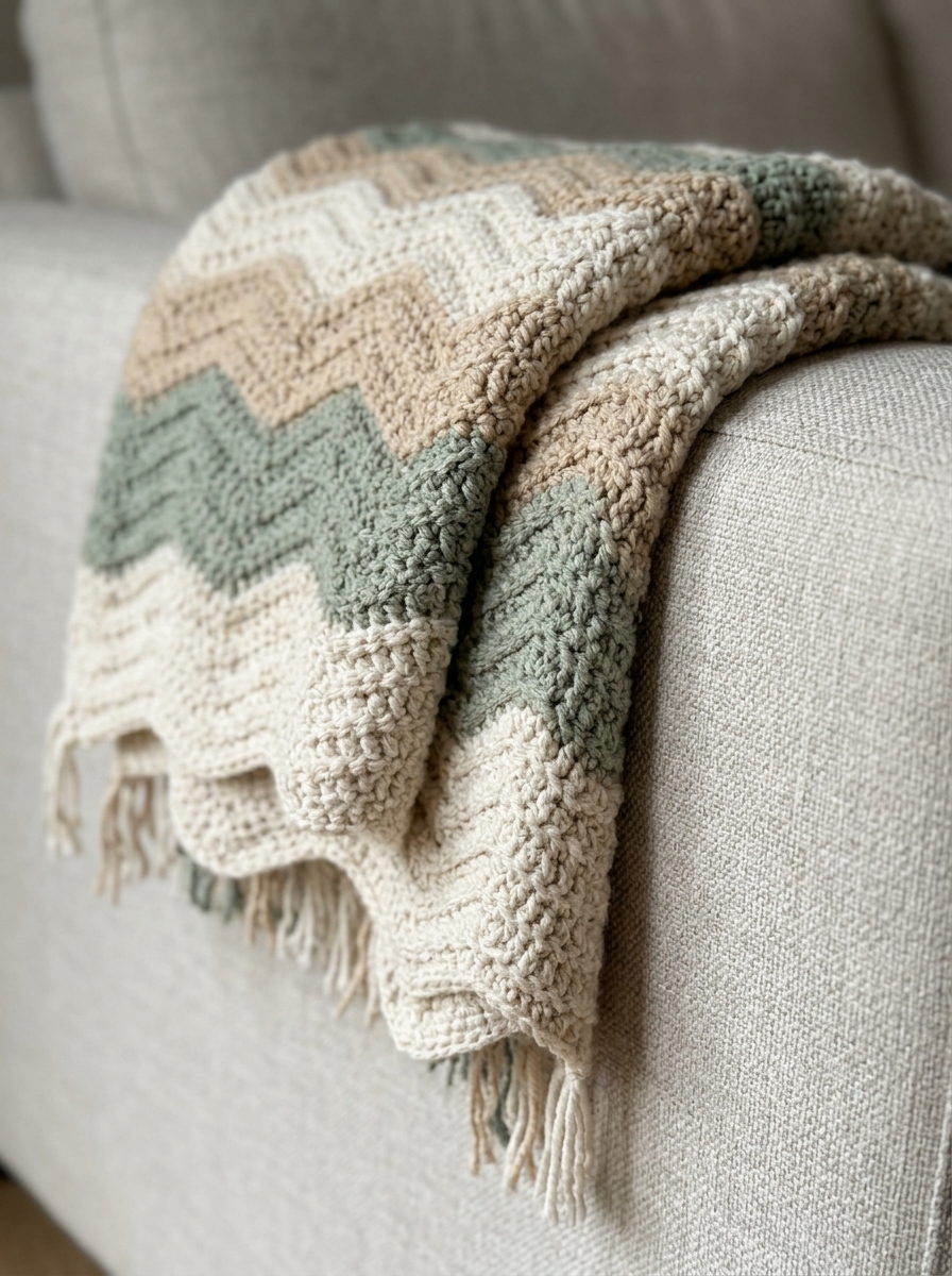 Riverbed blanket detail