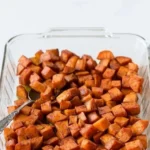 roasted sweet potatoes with cinnamon and honey butter