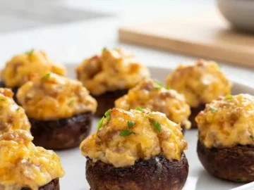 sausage stuffed mushrooms