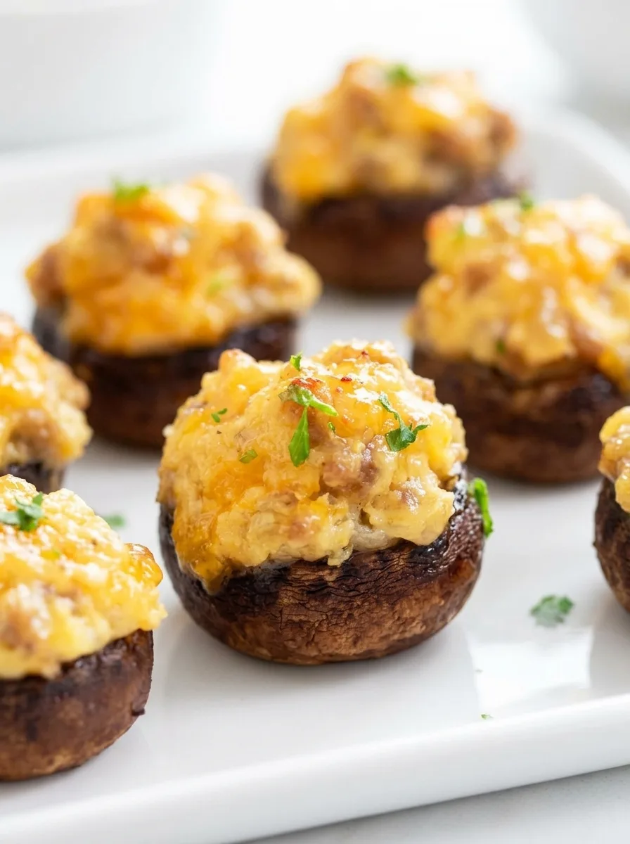 Sausage Stuffed Mushrooms: Savory Delights Await