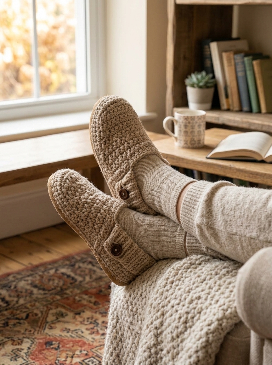 Crochet Slippers Lifestyle