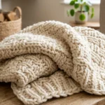 splashing waves chunky crochet blanket pattern