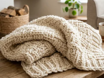 splashing waves chunky crochet blanket pattern