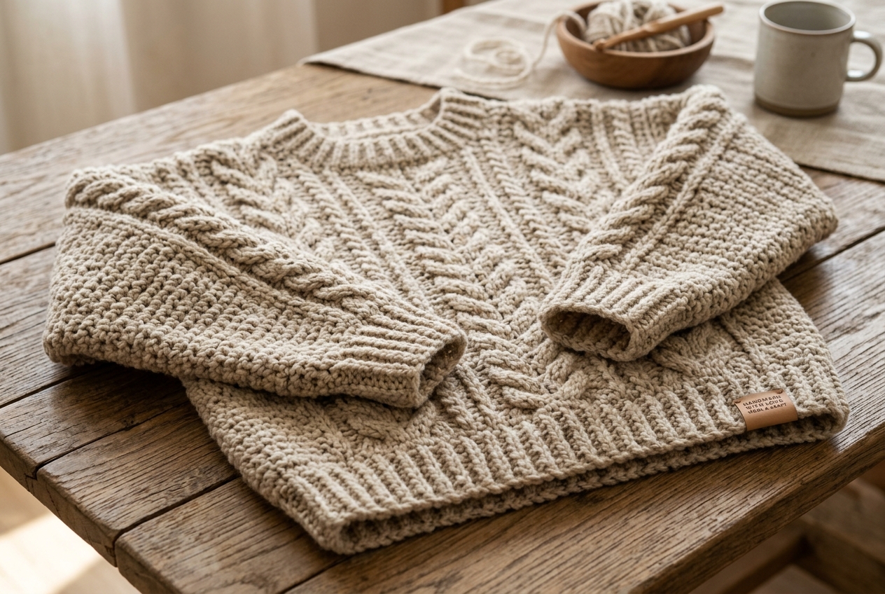 Easy Oversized Crochet Sweater